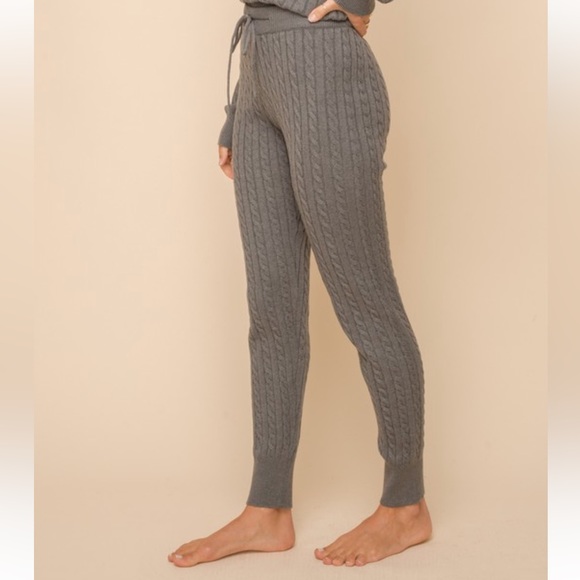 🆕Sweater Knit Pant Leggings Only Charcoal Gray S, M & L Available - Picture 3 of 4